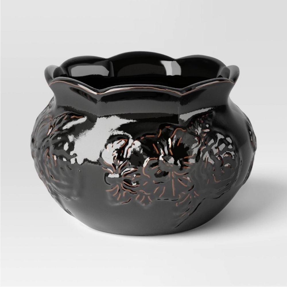 Stoneware Halloween Candy Bowl Black - Threshold